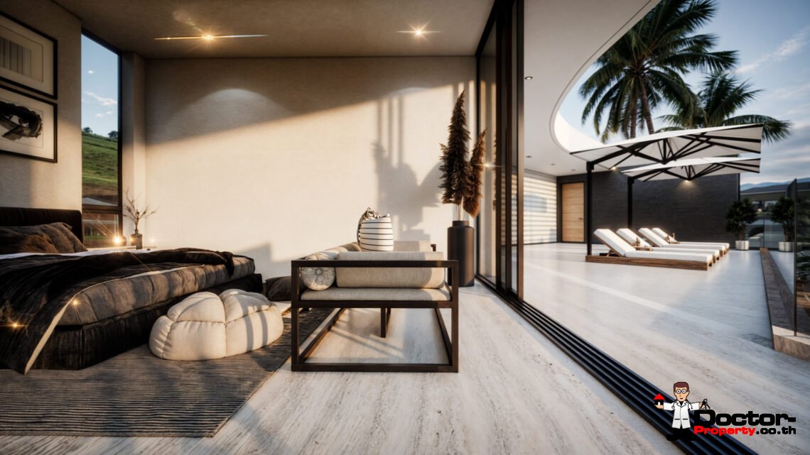 Luxury Modern 4 Bedroom Pool Villa in Plai Laem, Koh Samui – For Sale